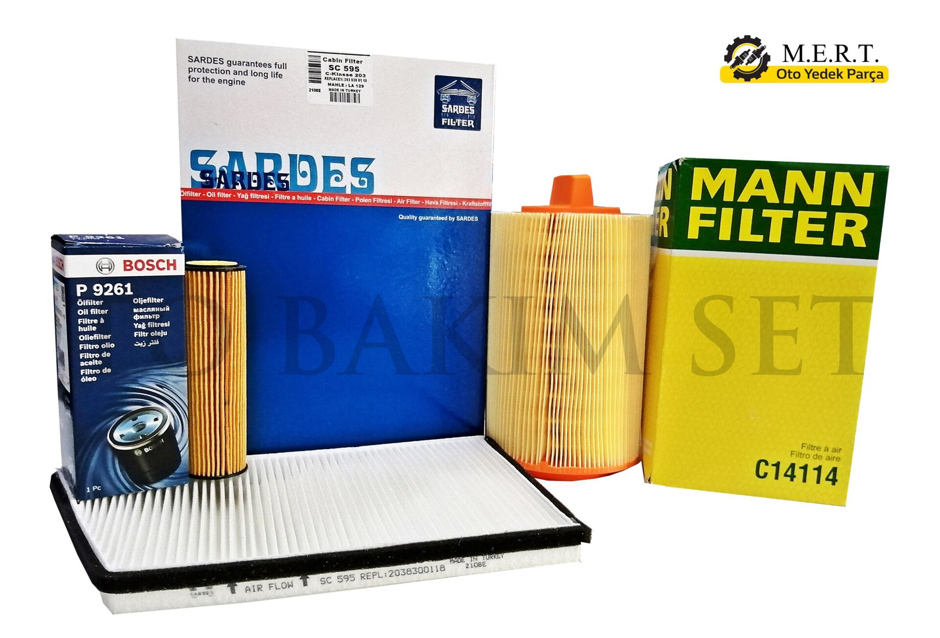 W211 Mercedes E200 Komp. Filtre Bakım Seti (2002-2009)