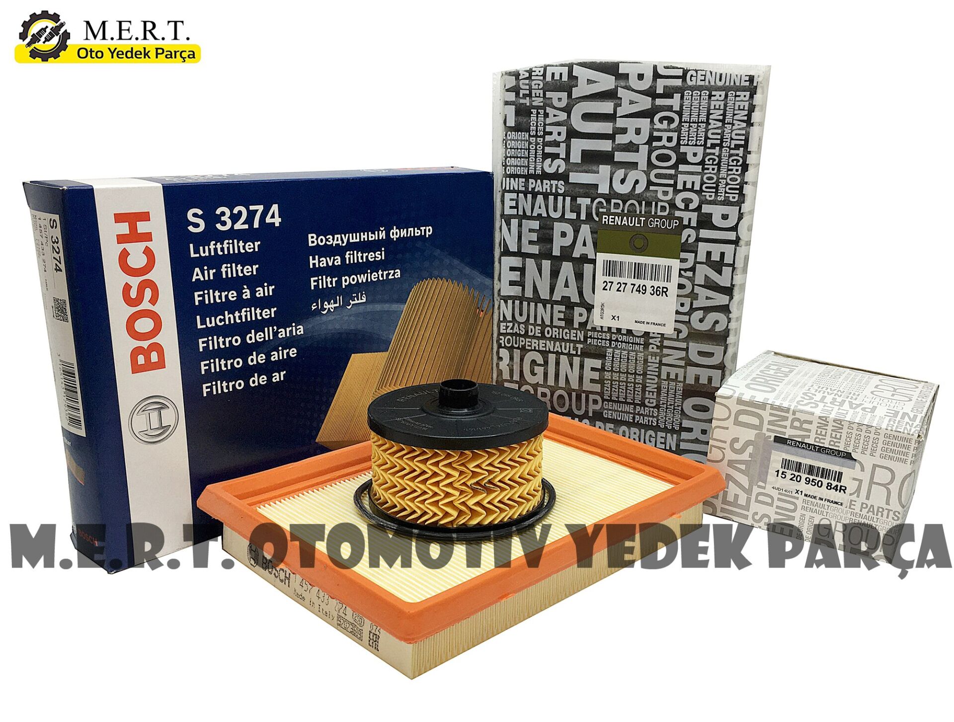 Nissan Pulsar 1.2 Benzinli Filtre Bakım Seti (2015-2018)