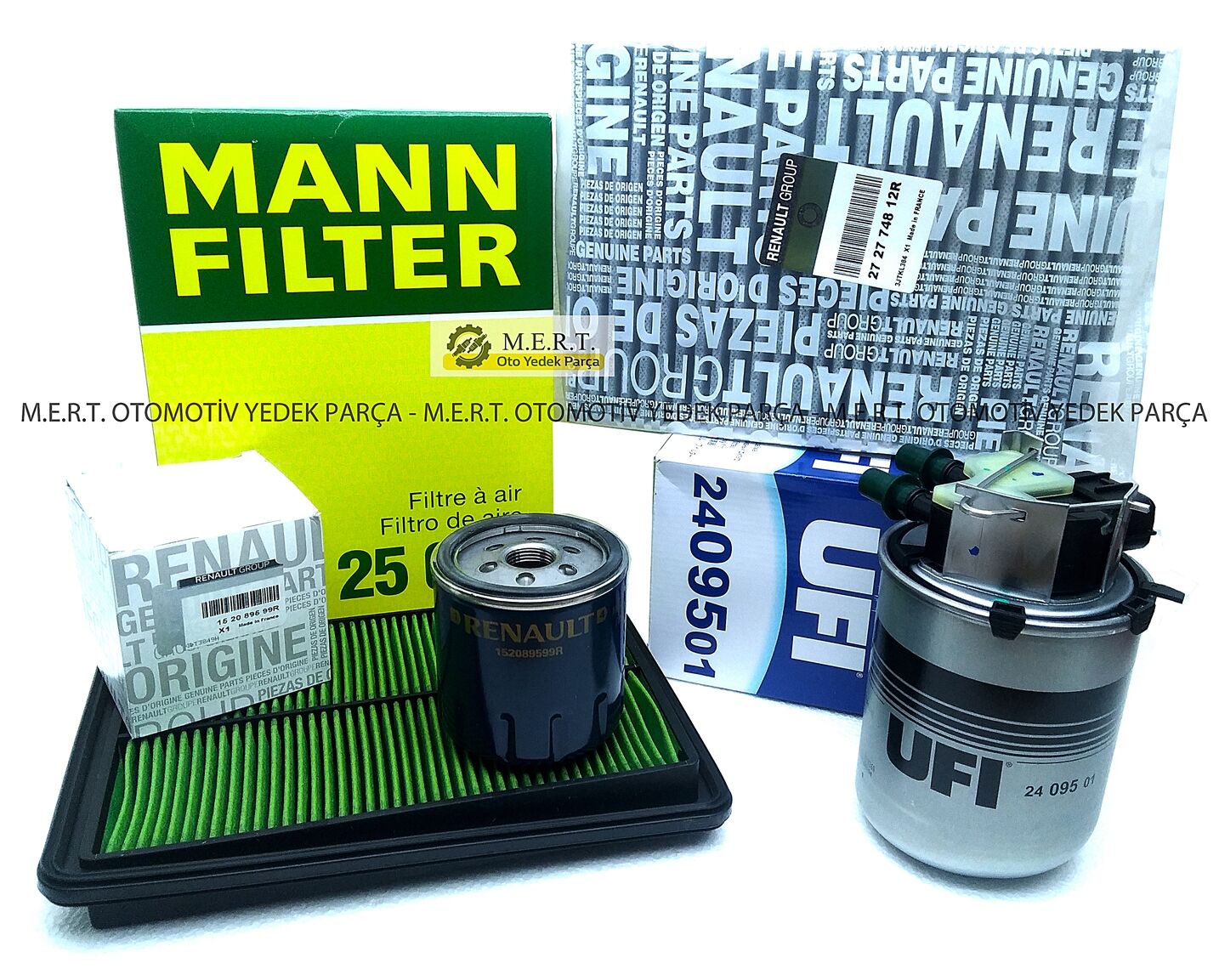 Nissan Qashqai 1.5 DCi Filtre Bakım Seti (2014-2018)