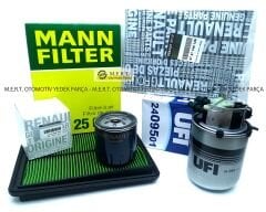 Renault Kadjar 1.5 DCi Filtre Bakım Seti (2015-2018)