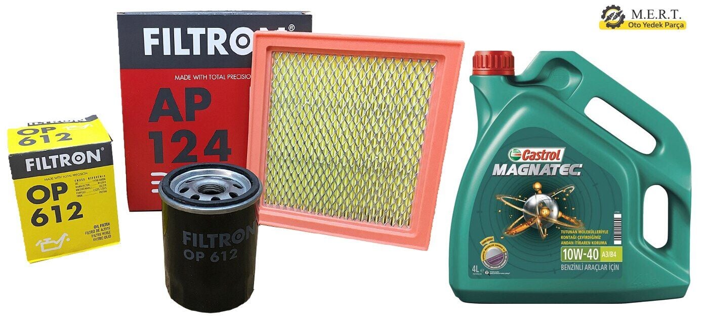 Nissan Micra 1.3 Bakım Seti Hava Yağ Filtresi + Castrol 1996-2000