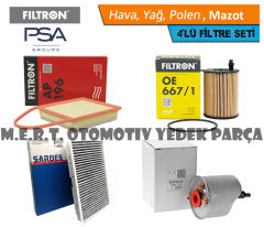 Citroen C4 1.6 e-HDi Filtre Bakım Seti 2011-2015