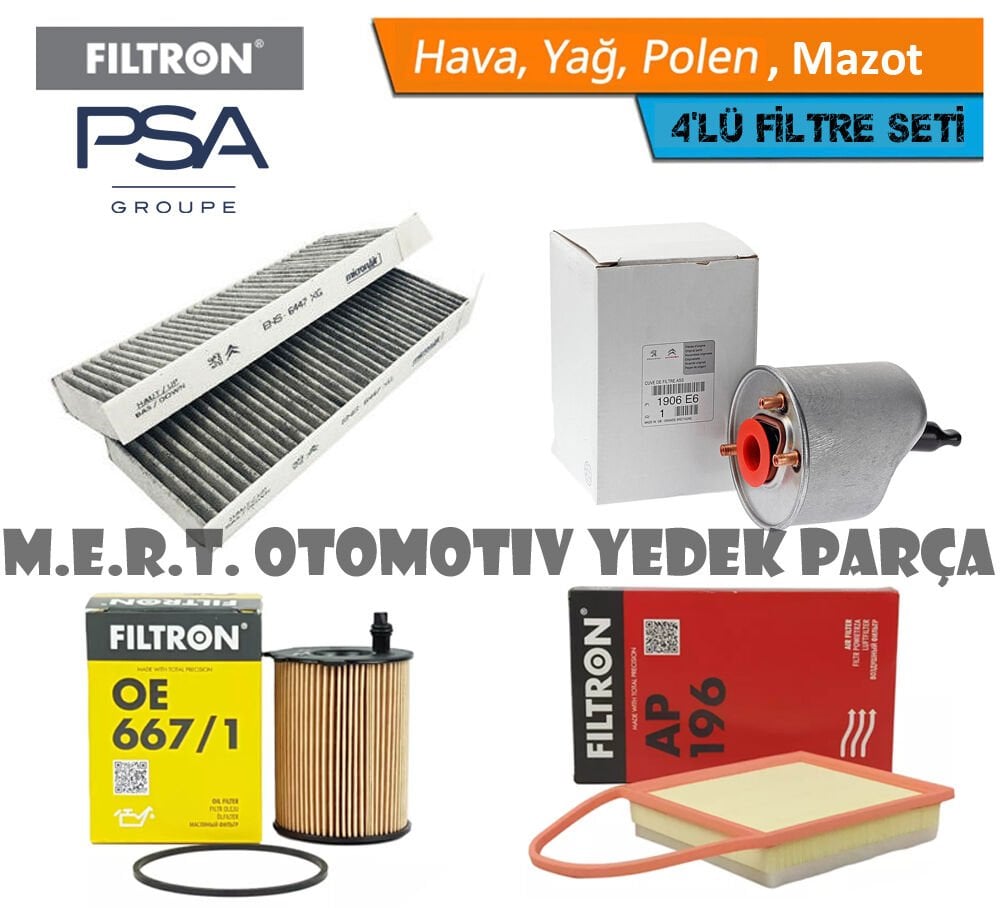 Citroen C4 Picasso 1.6 E-Hdi Filtre Bakım Seti 2011-2015
