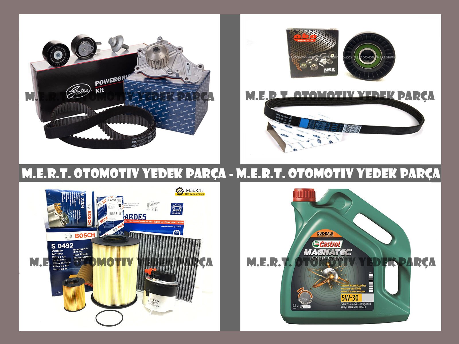 Volvo S40 1.6 Dizel Komple Bakım Seti 2007-2010 Filtre Yağ Triger