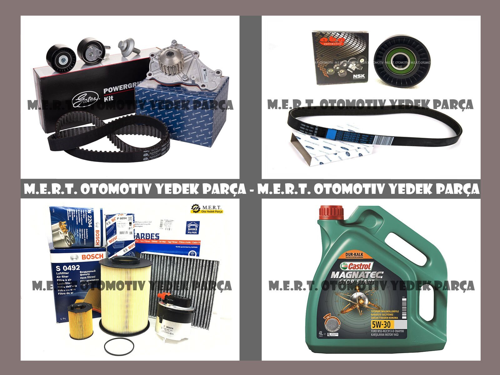 Volvo C30 1.6 Dizel Komple Bakım Seti 2006-2010 Triger Filtre Yağ