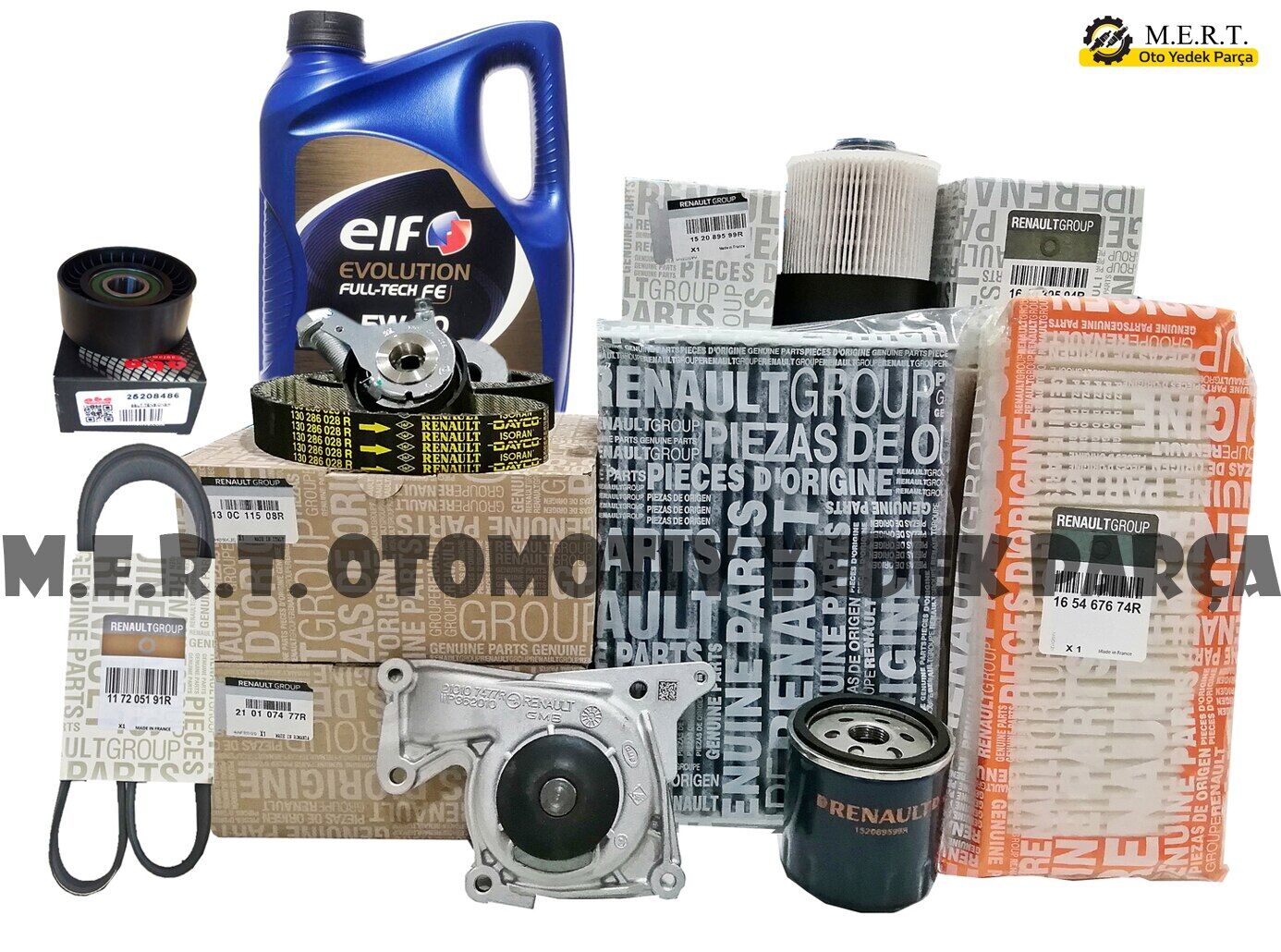 Dacia Lodgy 1.5 Dci Komple Bakım Seti Filtre Triger Devirdaim Yağ